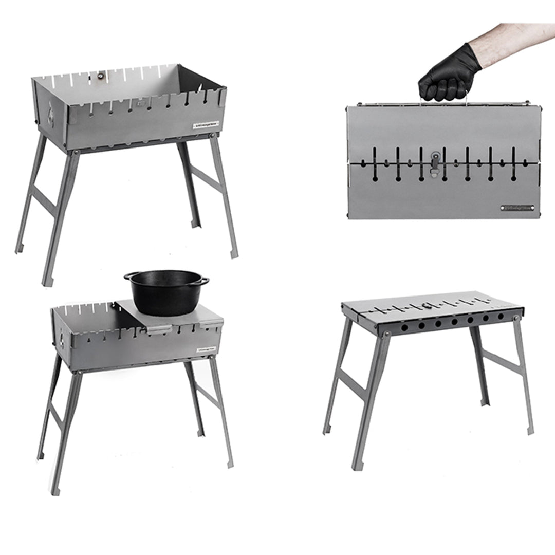 Grill walizkowy bez malowania