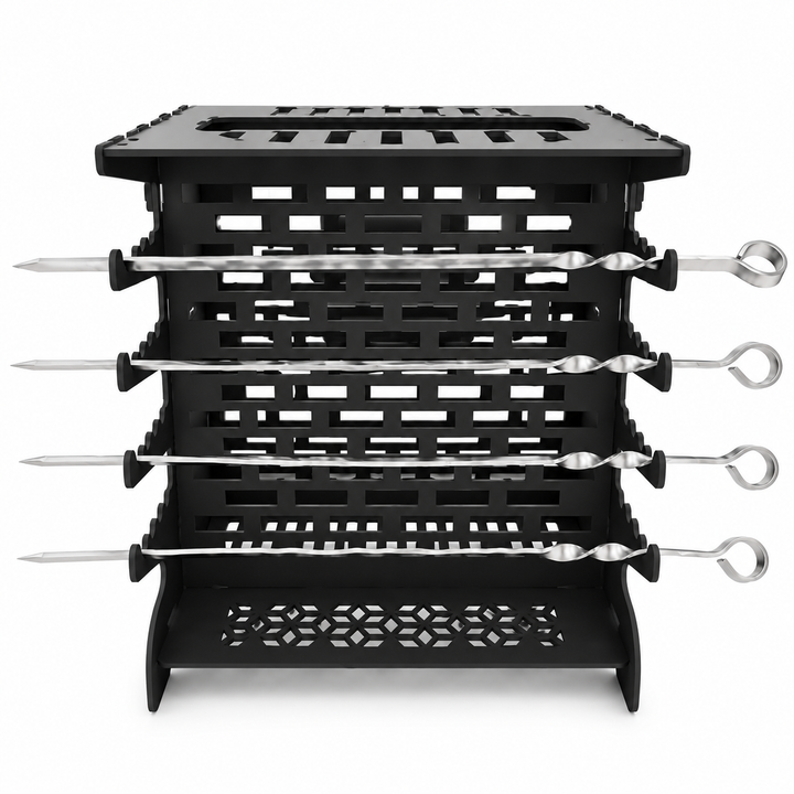Pionowy Grill Mangal na 8 Szpikulców 3 mm – Grill Węglowy