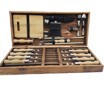 Подарочный набор шампуров в кейсе