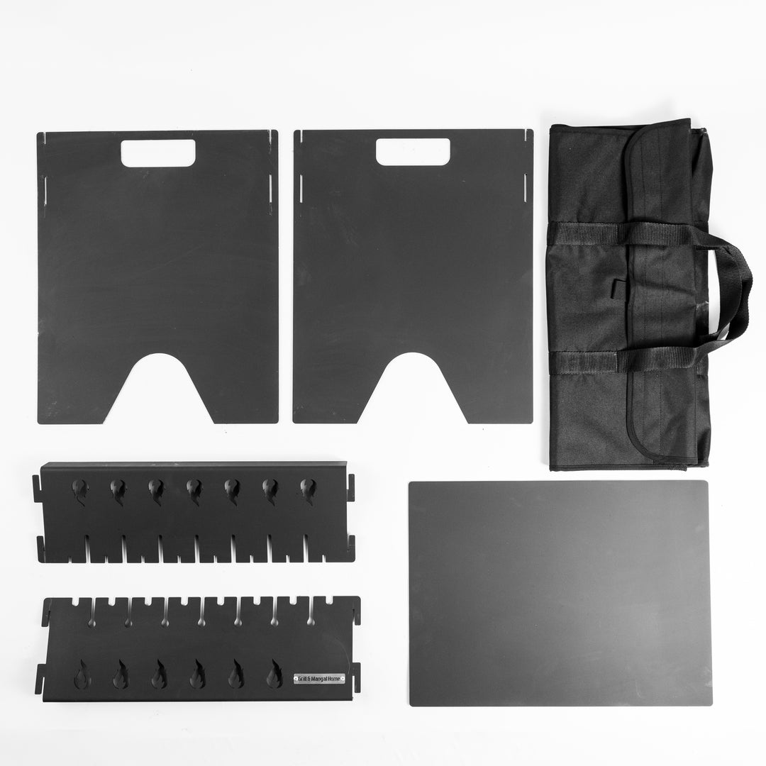 Foldable Grill 2.5 mm for 8 Skewers + Cover