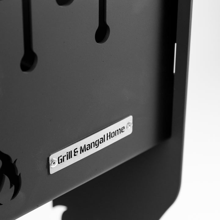 Foldable Grill-Mangal for 10 Skewers, 3 mm Steel + Case