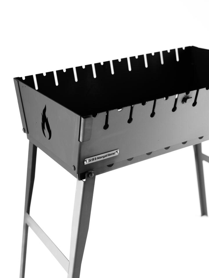 Mangal Grill Suitcase fo 10 Skewers + Case / Foldable 2 mm Metal