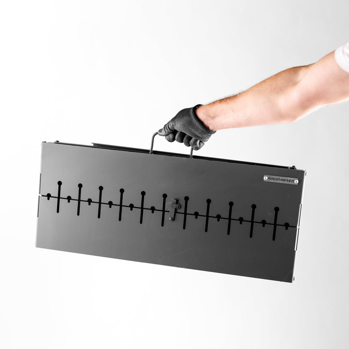 Mangal Grill Suitcase for 2 Skewers + Case / Foldable Metal 2 mm.