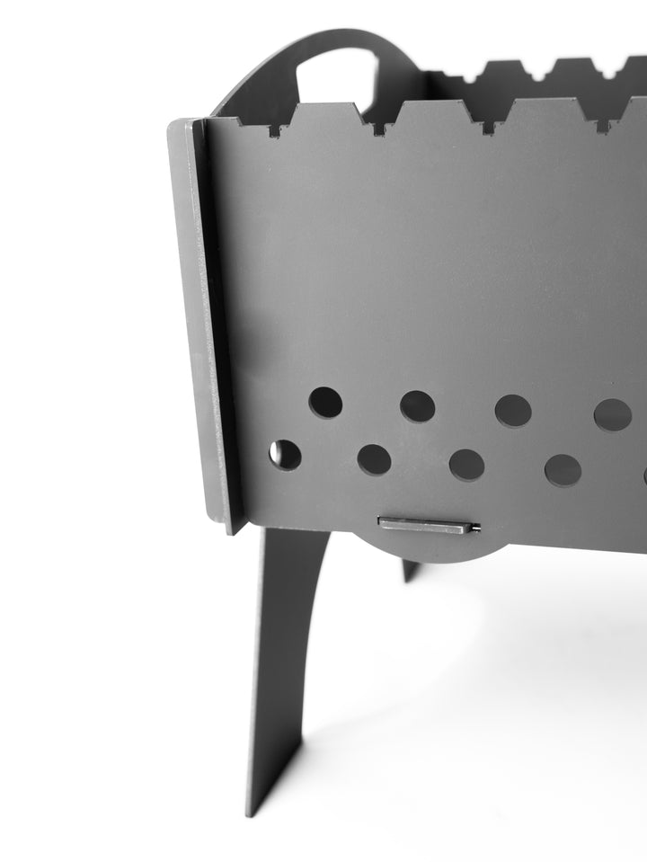 MANGAL GRILL NA 10 SZPIKULEC/ WĘGLOWY METAL 3 MM + Etui