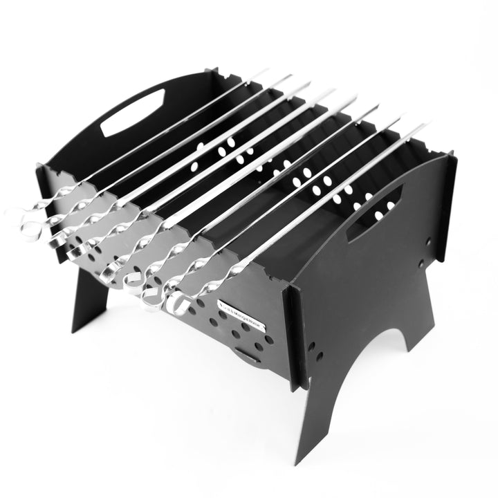 MANGAL GRILL NA 10 SZPIKULEC/ WĘGLOWY METAL 3 MM + Etui