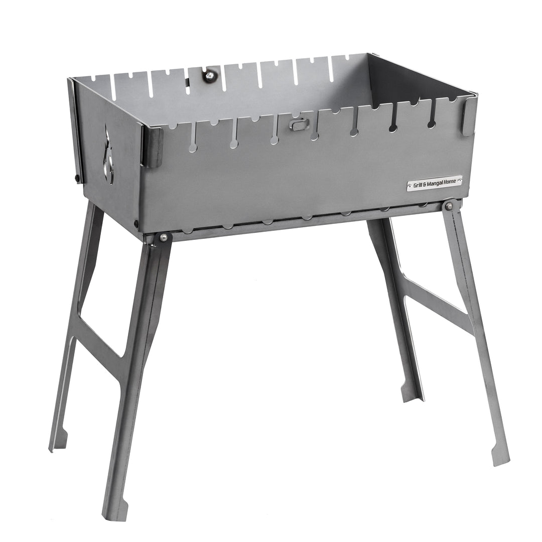 4mm_Mangal Grill Suitcase for 8 Skewers Metal 4 mm
