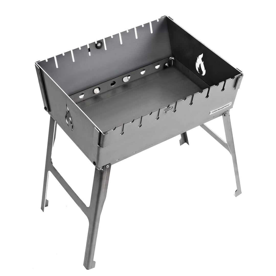 4mm_Mangal Grill Suitcase for 8 Skewers Metal 4 mm