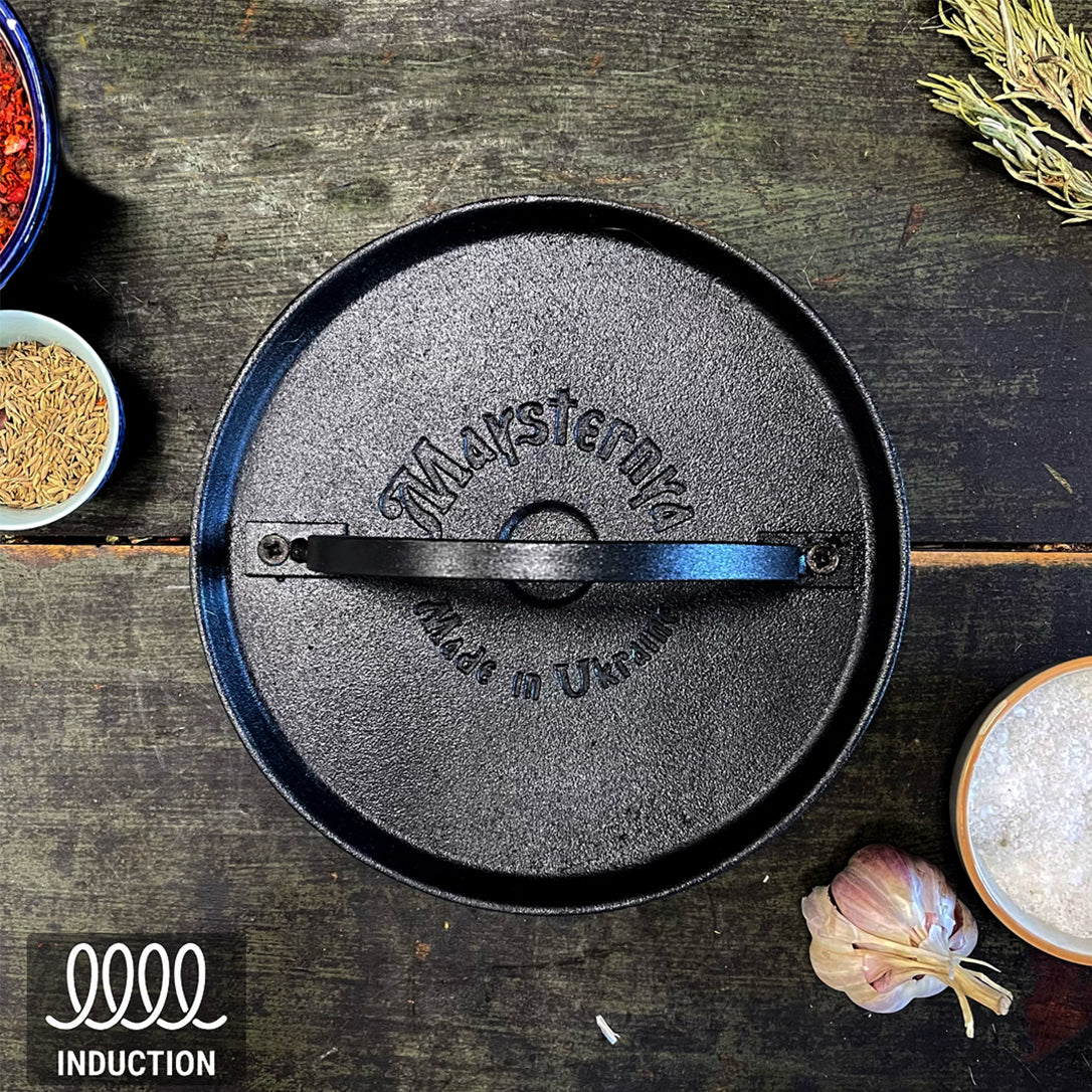 Чугунный пресс для гриля, диаметр 20 см, вес 3,3 кг