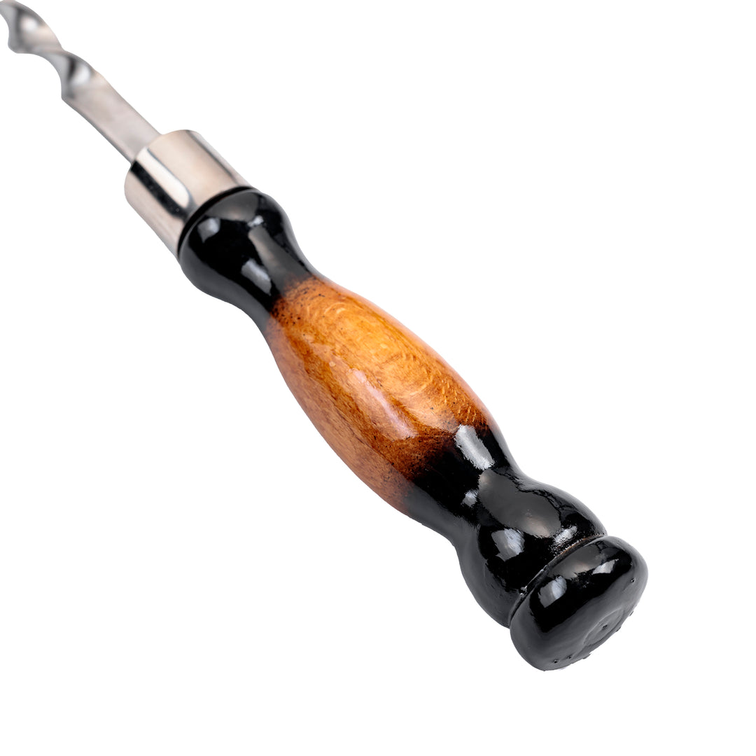 Spieß mit Holzgriff Schwarz und Gelb 61x1,2x3 / Grillspieß