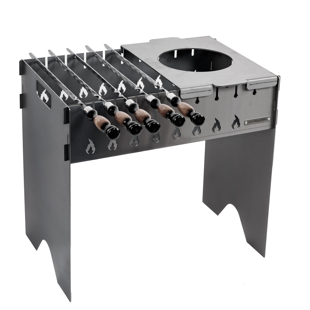Foldable Grill 2.5 mm for 10 Skewers