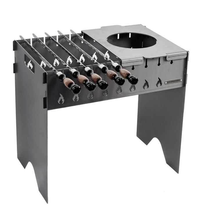 Foldable Grill 2.5 mm for 10 Skewers