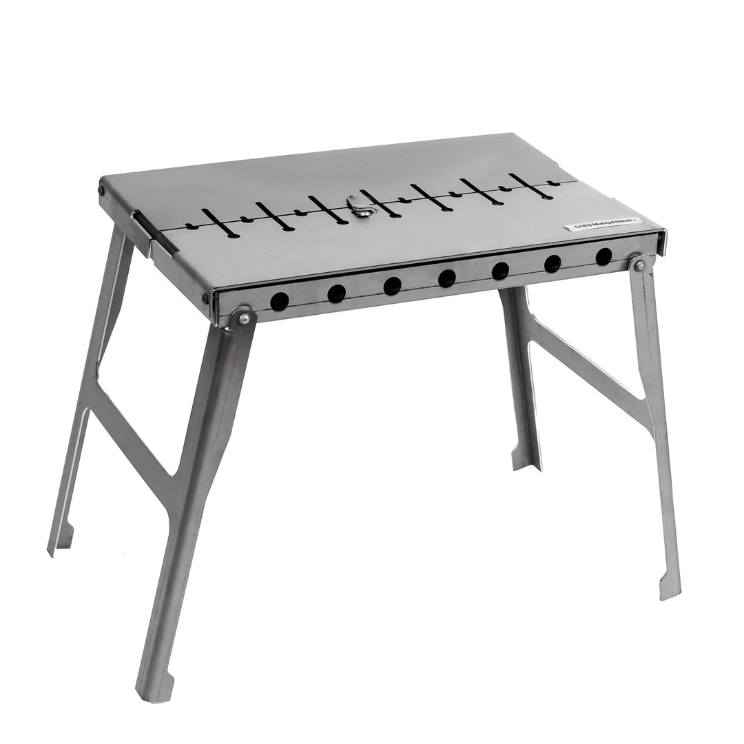 4mm_Mangal Grill Suitcase for 8 Skewers Metal 4 mm