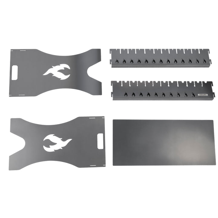 Folding Grill-Mangal for 12 Skewers, 3 mm Steel. Portable Camping Grill