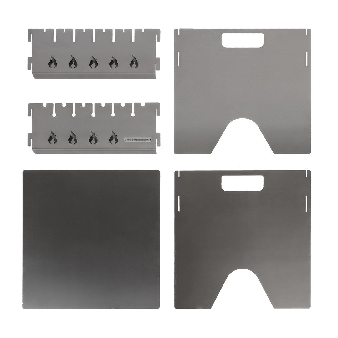 Foldable Grill 2.5 mm for 6 Skewers 