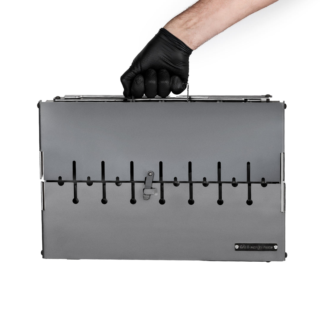 4mm_Mangal Grill Suitcase for 8 Skewers Metal 4 mm