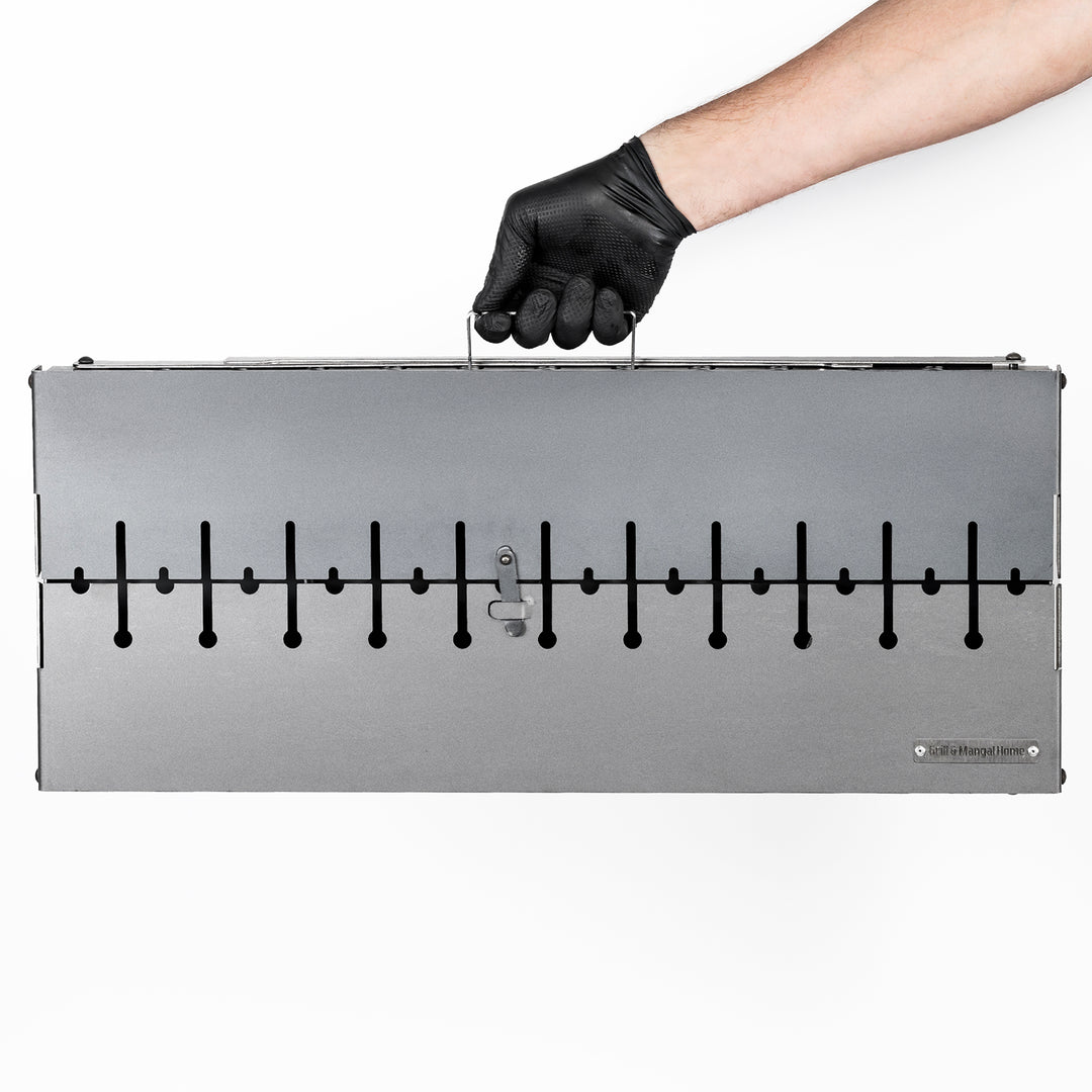 Mangal Grill Suitcase for 12 Skewers  Metal 2 mm.
