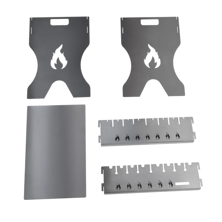 Folding Grill-Mangal for 8 Skewers, 3 mm Steel. Portable Camping Grill