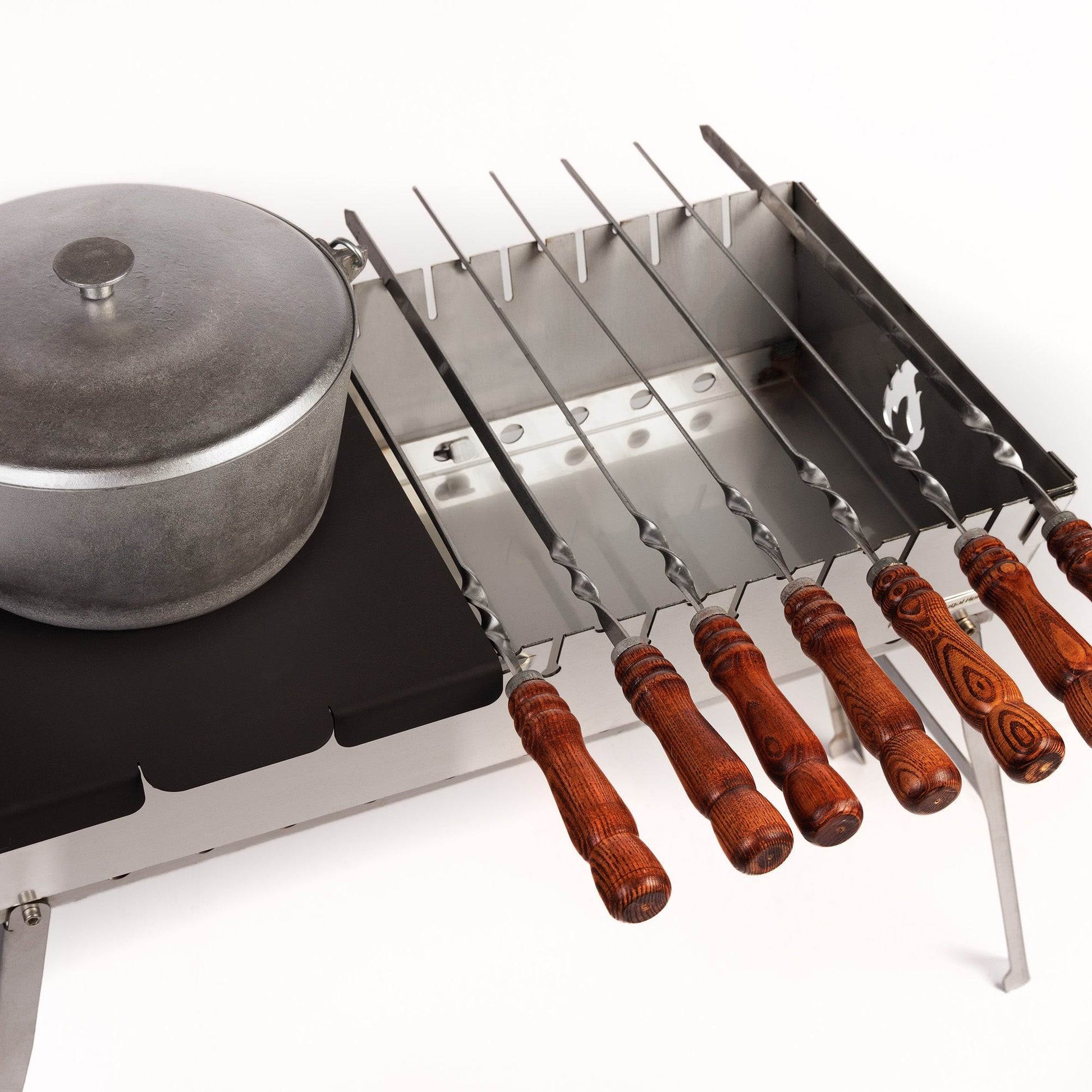 2 mm_Grill-Walizkowy ze stali nierdzewnej na 12 szpikulców