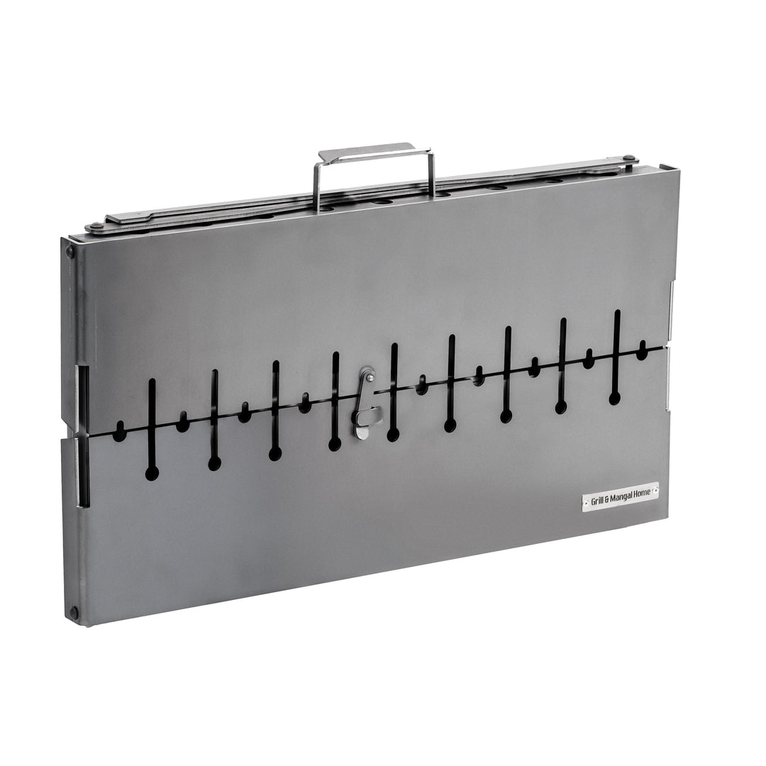 4mm_Mangal Grill Suitcase for 10  Skewers Metal 4 mm