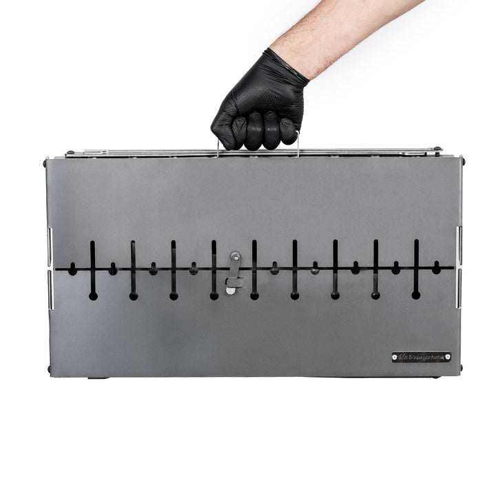 4mm_Mangal Grill Suitcase for 10  Skewers Metal 4 mm