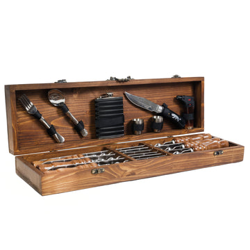 Zestaw Prezentowy Premium w Drewnianej Skrzynce