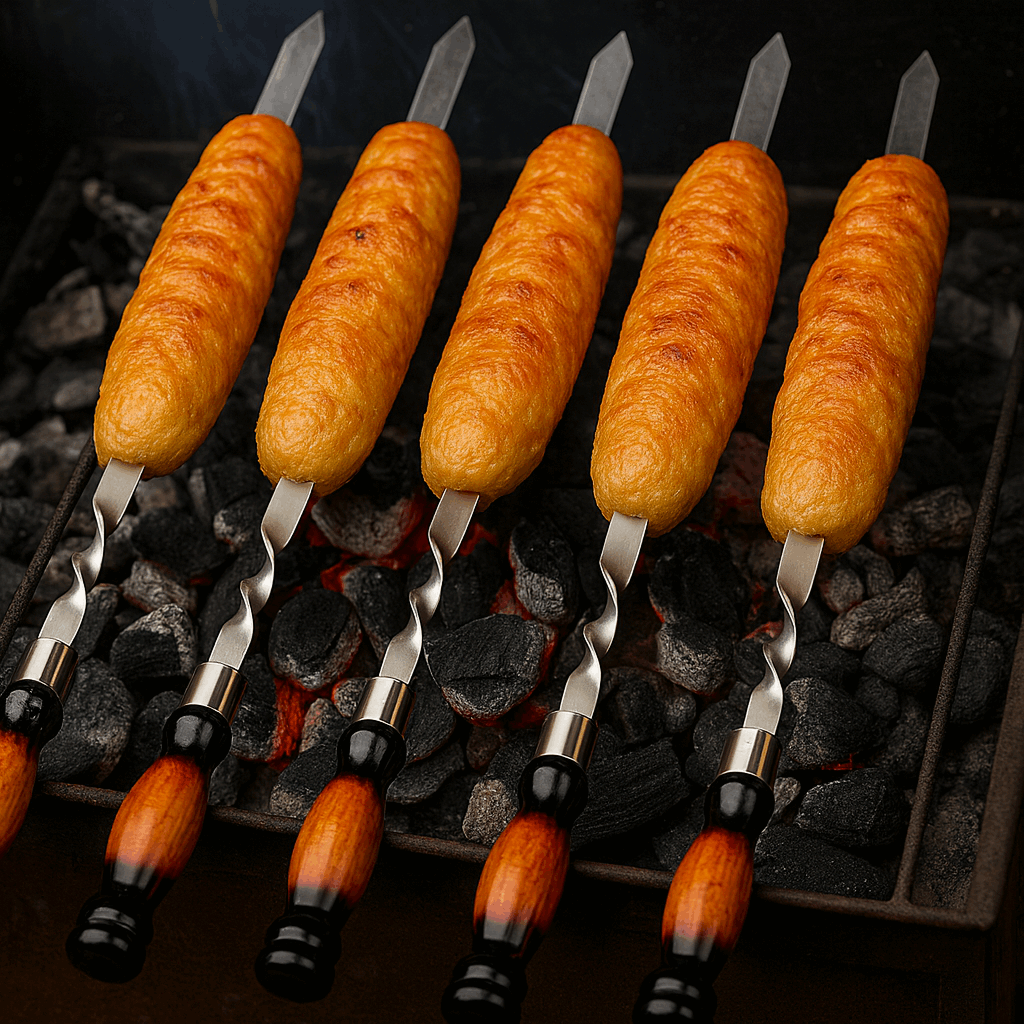 Szpikulec do Lula Kebaba – Płaski 2 cm, profesjonalny - ze stali nierdzewnej