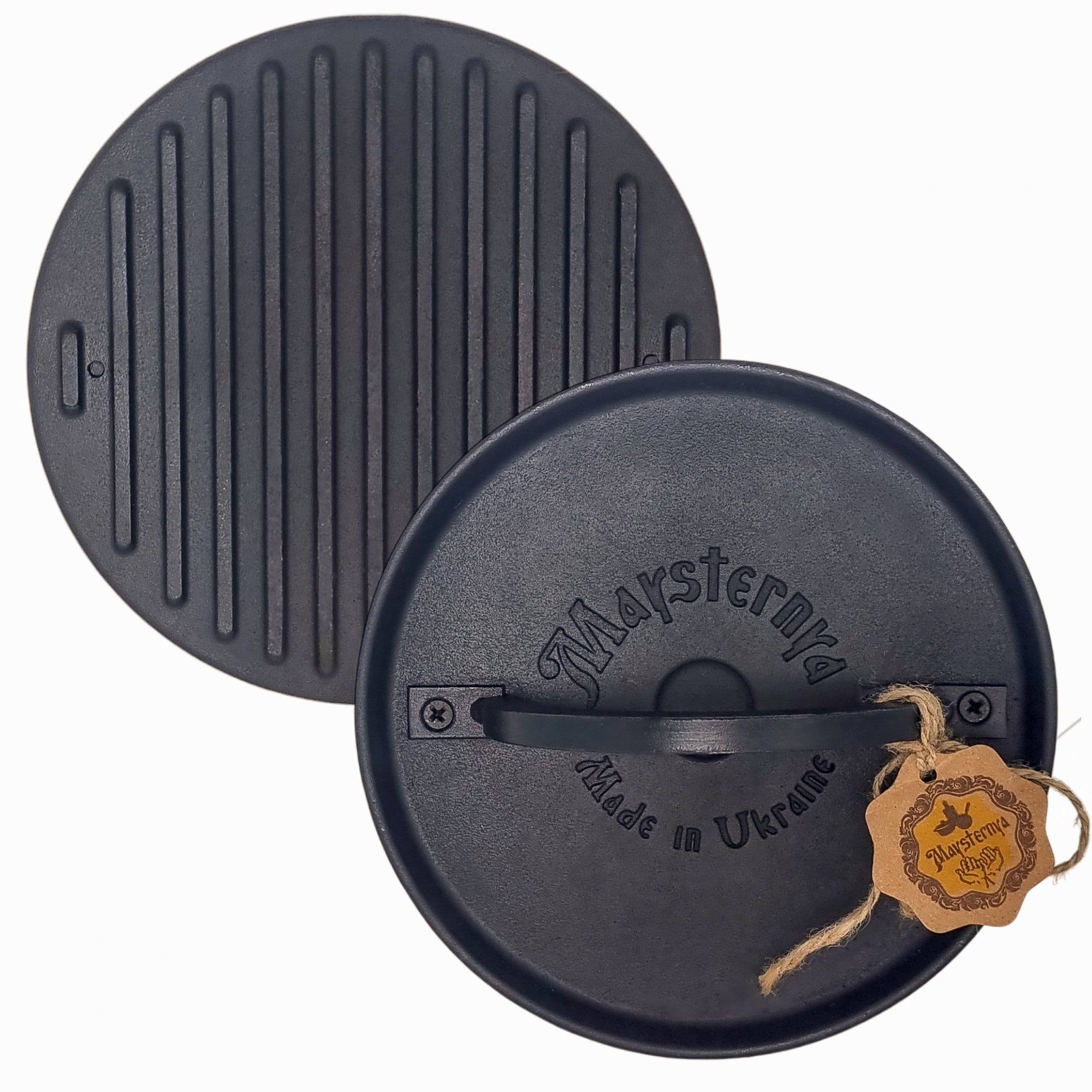 Чугунный пресс для гриля, диаметр 20 см, вес 3,3 кг