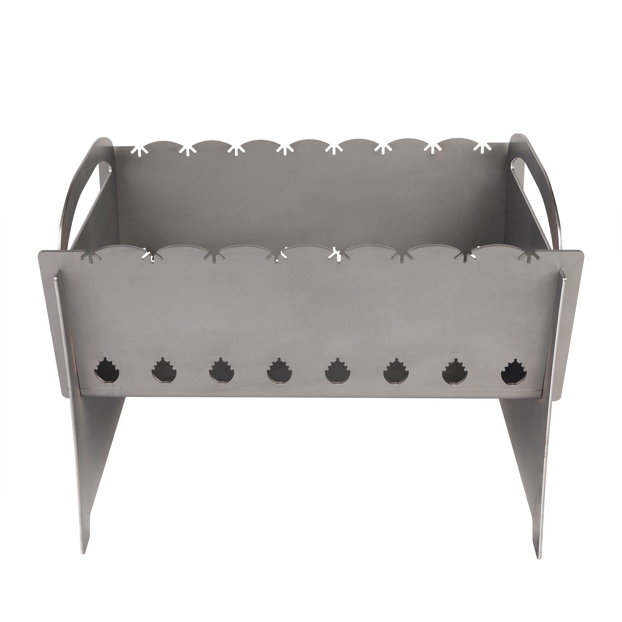 Zusammenklappbarer Grill für 8 Spieße, Kompakt, 3mm Stahl