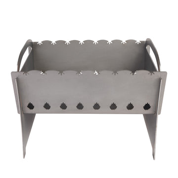 Zusammenklappbarer Grill für 8 Spieße, Kompakt, 3mm Stahl