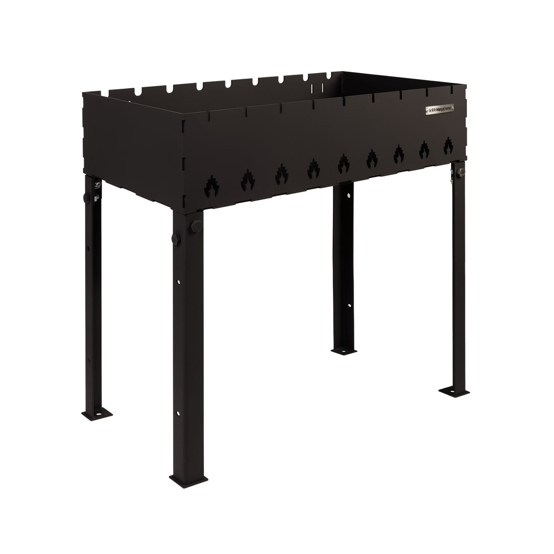 Stacjonarny Grill z rozkładanymi nogami na 9 szpikulec 4 mm