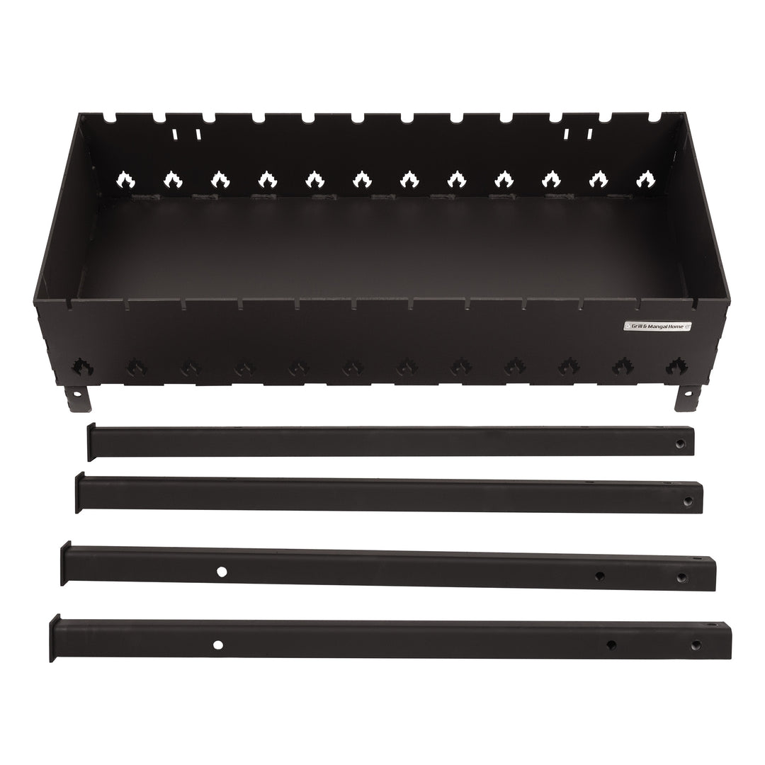 Stacjonarny Grill z rozkładanymi nogami na 15 szpikulec 4 mm.