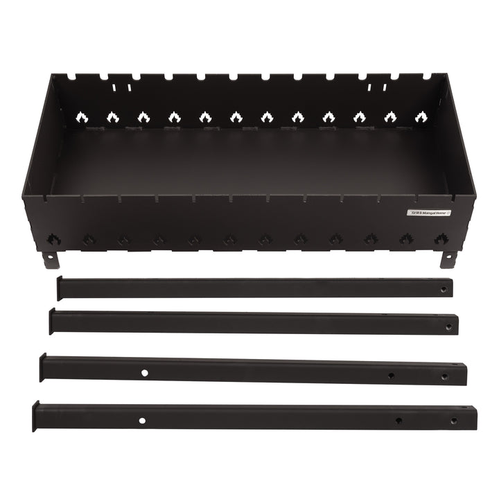 Stacjonarny Grill z rozkładanymi nogami na 15 szpikulec 4 mm.