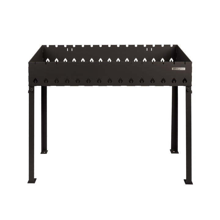 Stacjonarny Grill z rozkładanymi nogami na 15 szpikulec 4 mm.