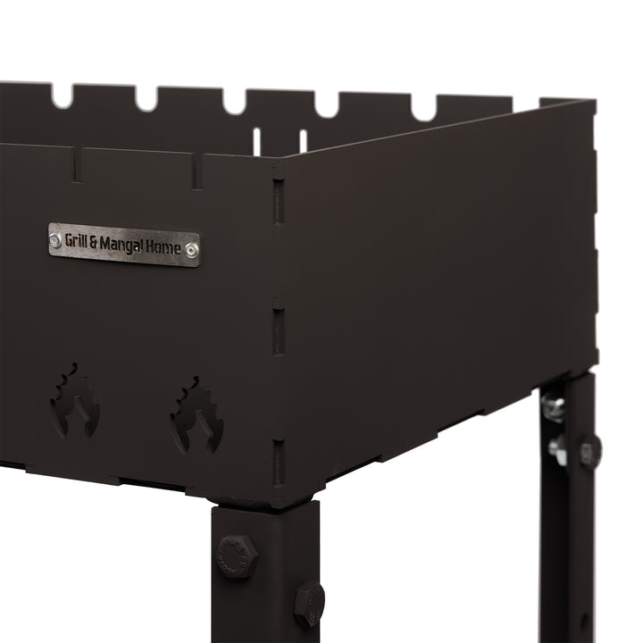 Stacjonarny Grill z rozkładanymi nogami na 15 szpikulec 4 mm.