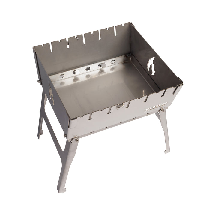 3 mm stainless steel suitcase grill for 6 skewers