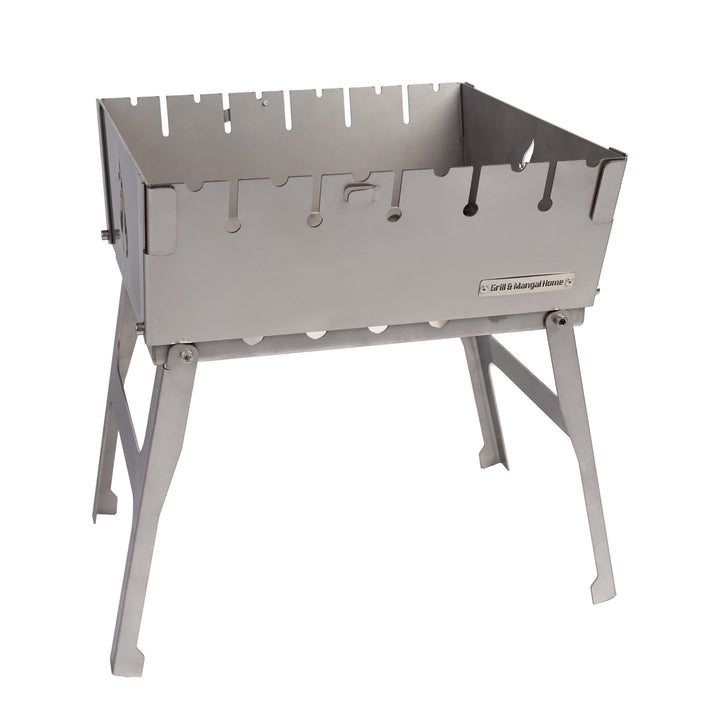 3 mm stainless steel suitcase grill for 6 skewers