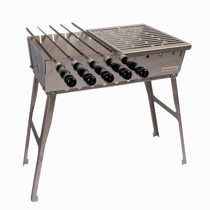 3 mm_Grill-Walizkowy ze stali nierdzewnej na 8 szpikulców