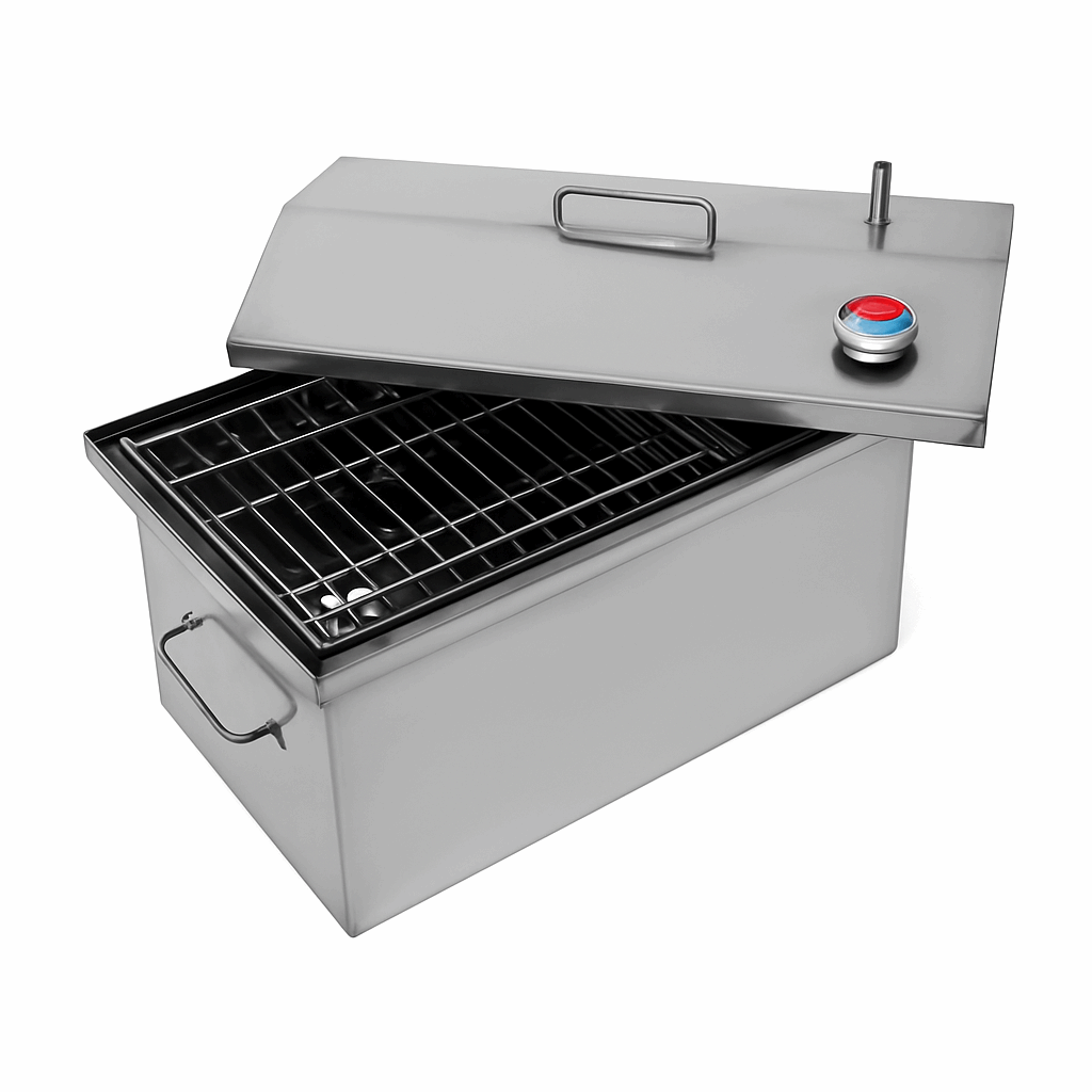 WĘDZARNIA MAŁĄ ZE STALI NIERDZEWNEJ 45х25х25 cm CM/WĘDZARNIA DOMOWA