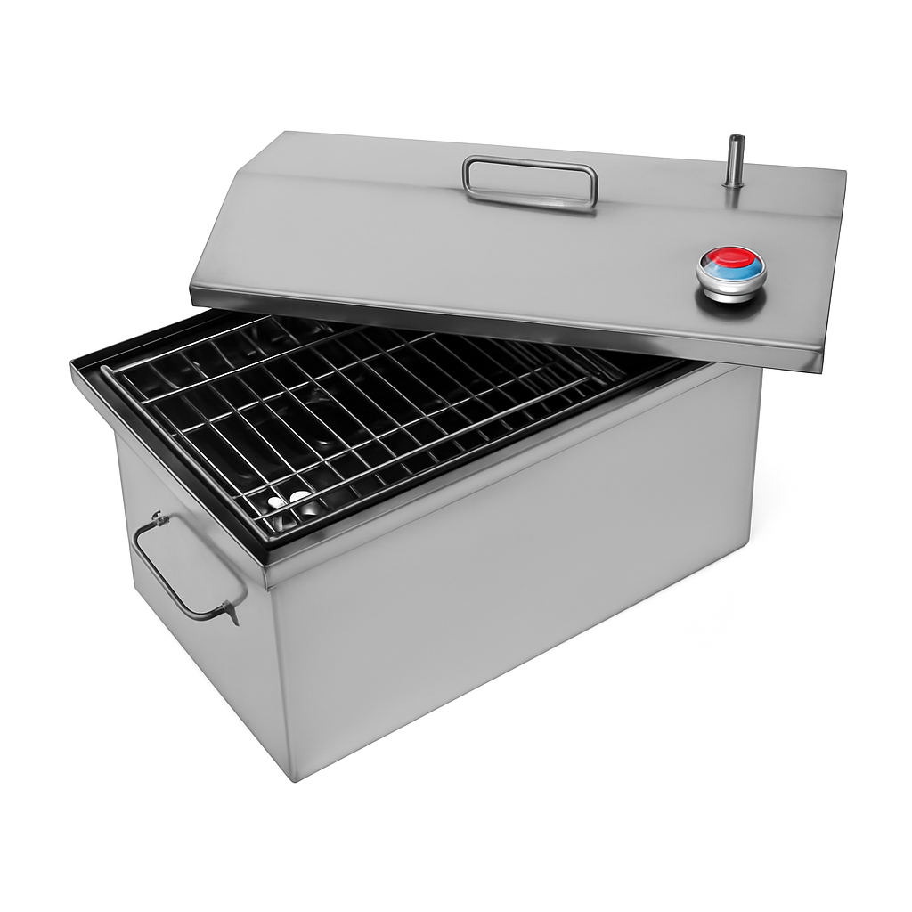 WĘDZARNIA MAŁĄ ZE STALI NIERDZEWNEJ 45х25х25 cm CM/WĘDZARNIA DOMOWA