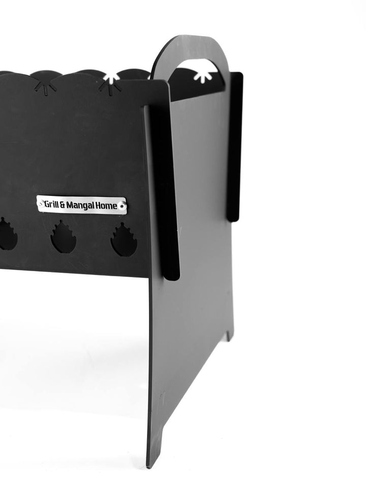 MANGAL GRILL WĘGLOWY NA 8 SZPIKULEC METAL 3 MM/Turystyczny, Składany.