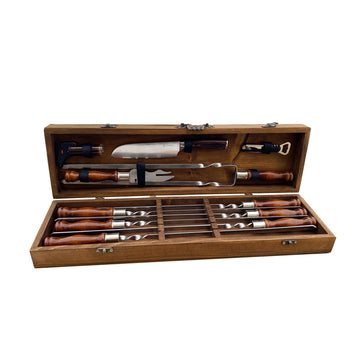 Подарочный набор шампуров в кейсе