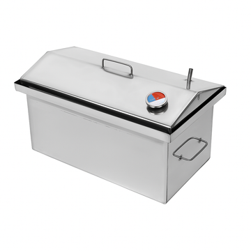 Wędzarnia Duża ze Stali Nierdzewnej + Termometr – Profesjonalne Wędzenie w Domu i Ogrodzie