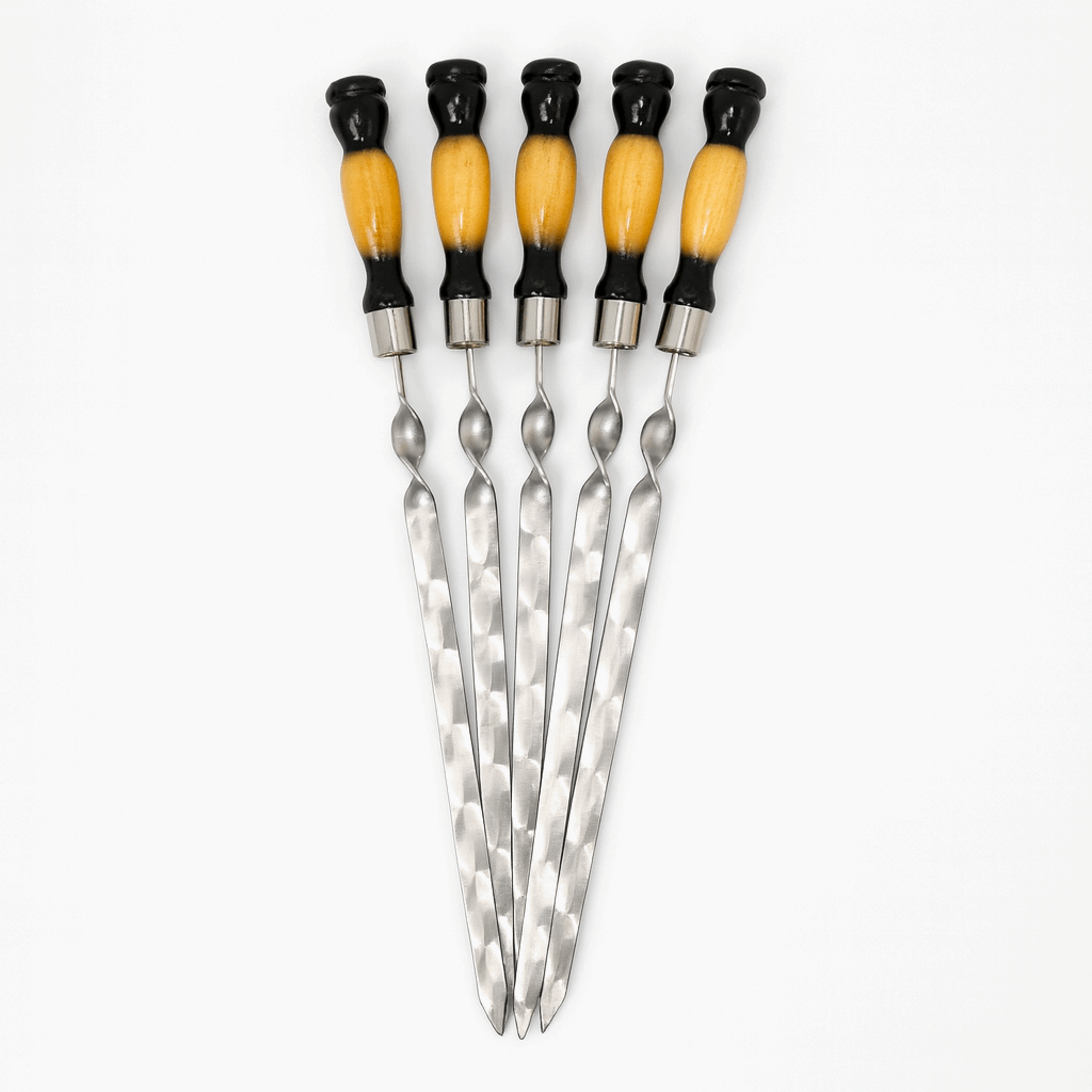 Szpikulec do Lula Kebaba – Płaski 2 cm, profesjonalny - ze stali nierdzewnej