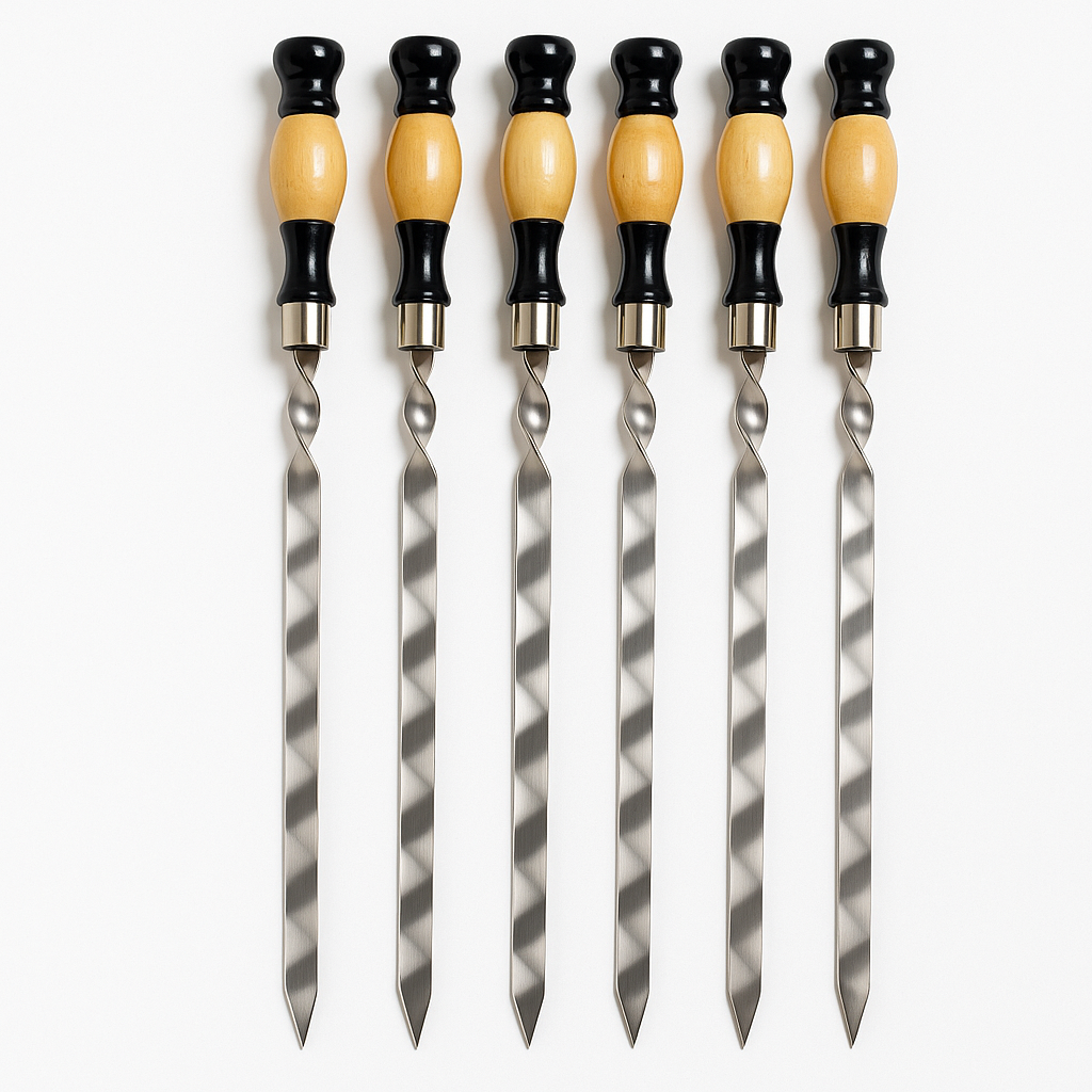 Szpikulec do Lula Kebaba – Płaski 2 cm, profesjonalny - ze stali nierdzewnej